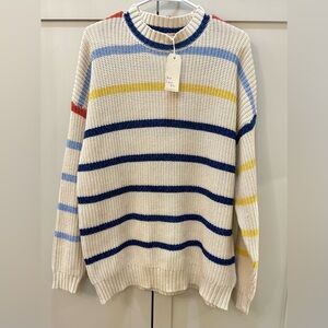 Boutique Striped Multicolor Women’s Sweater- M